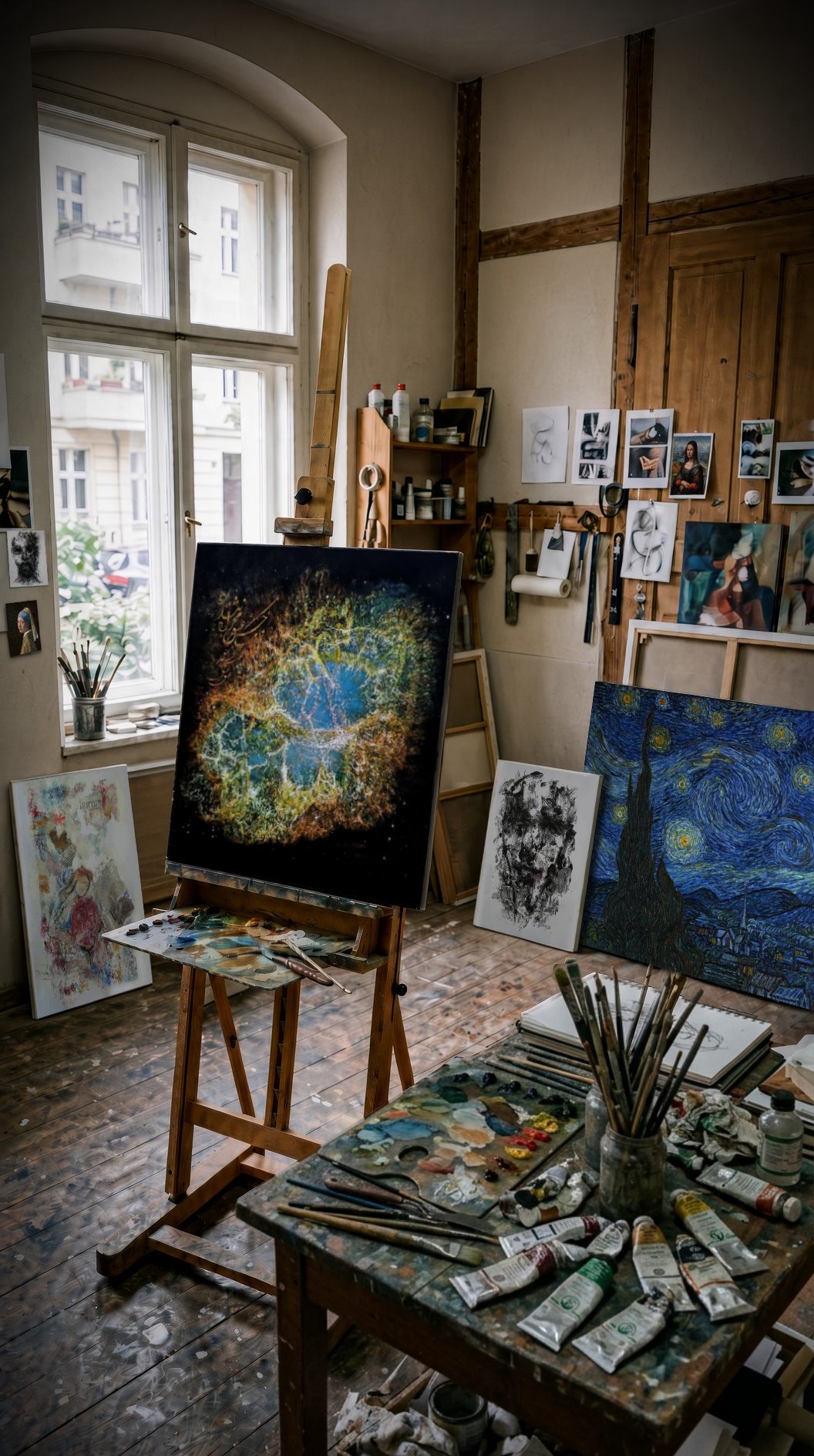 The artist's studio in Berlin