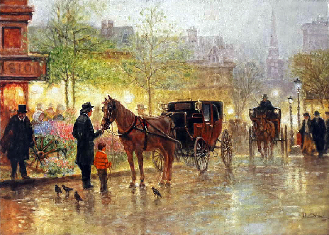 Cabbies at Market
